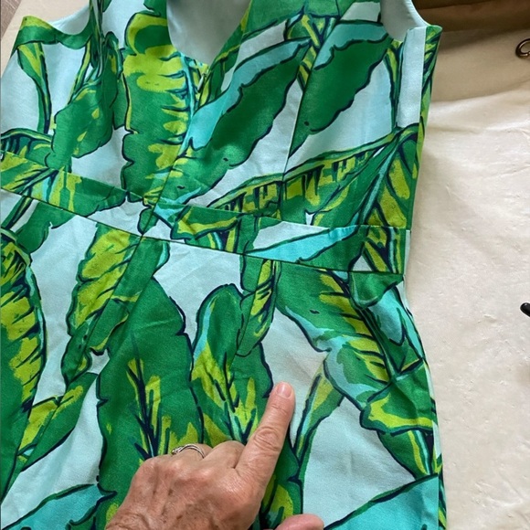 Banana leaf vineyard vines dress size 12 - Picture 4 of 6